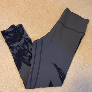 Lululemon Align 28” Gray Floral Leggings